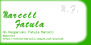 marcell fatula business card